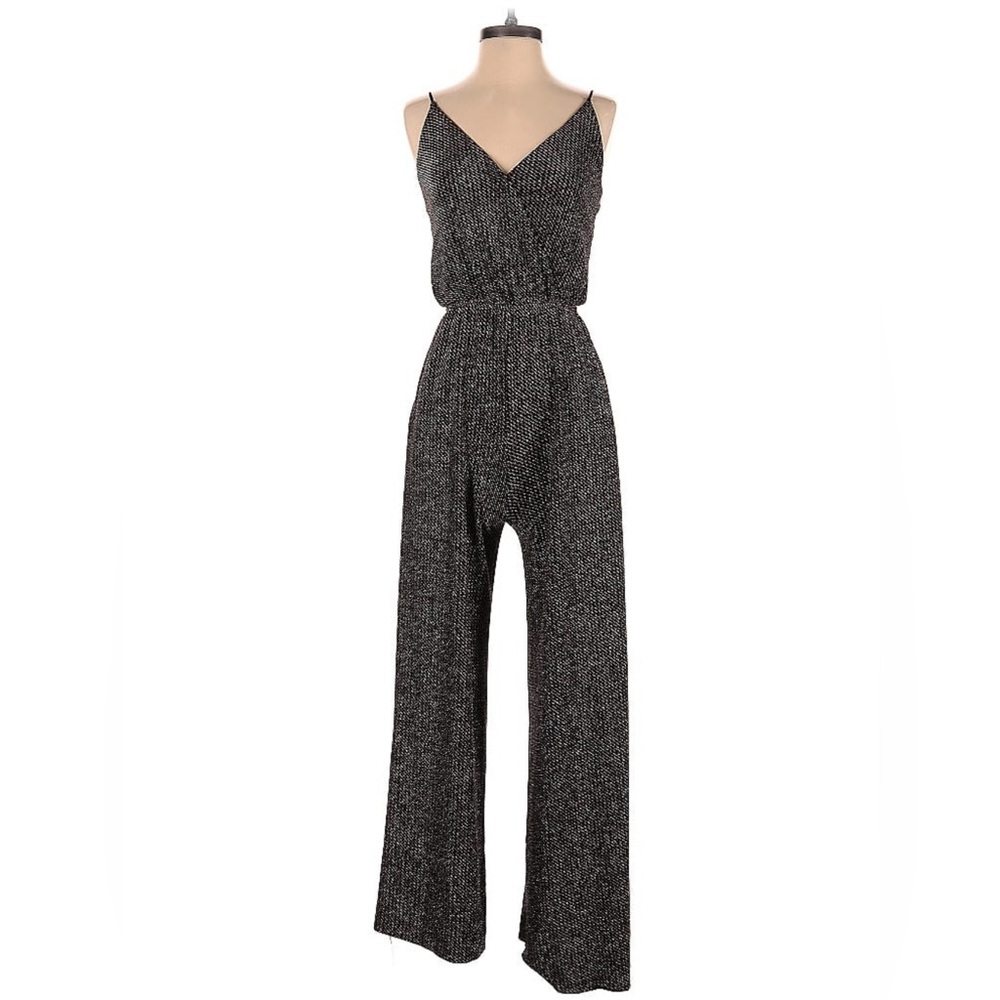 Chelsea 28 black, gold, and silver jumpsuit